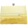 Yellow Ratio Et Motus Faux Fur & Leather Mini Bag - Designer Revival