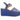 Blue Hermes Leather Espadrille Wedge Sandals Size 39