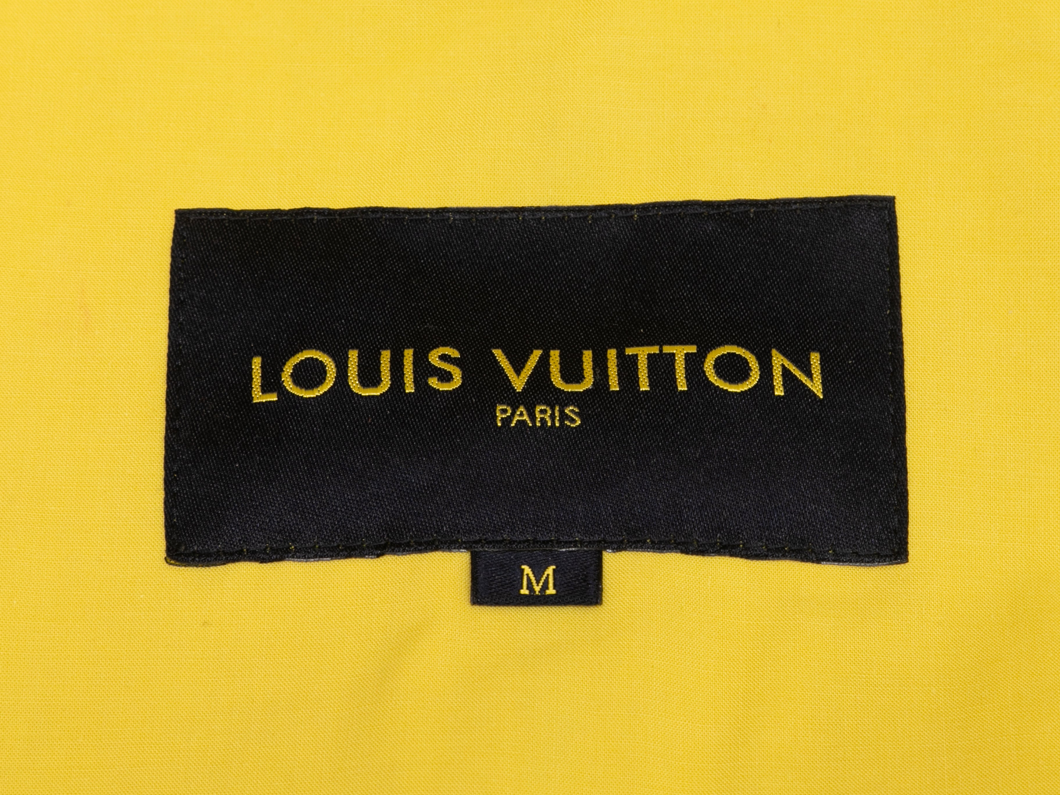 Yellow Louis Vuitton Hooded Windbreaker Coat Size M – Designer Revival