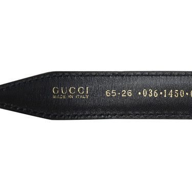 Vintage Black Gucci Interlocking GG Belt Size 65