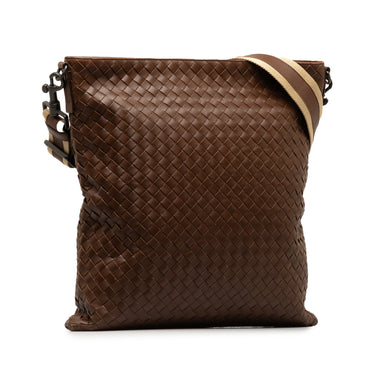 Brown Bottega Veneta Intrecciato Crossbody Bag - Designer Revival