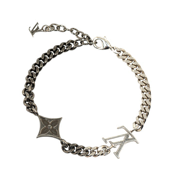 Silver Louis Vuitton LV Instinct Bracelet - Designer Revival