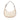 White Celine Ava Triomphe Shoulder Bag