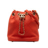 Red Chanel CC Quilted Lambskin Bucket - Designer Revival