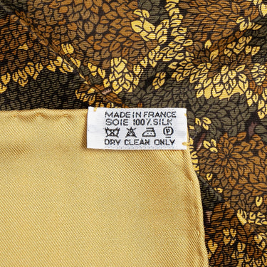Yellow Hermès Les Legendes de L Arbre Silk Scarf Scarves