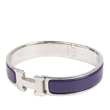 Purple Hermès Clic Clac H Bracelet - Designer Revival