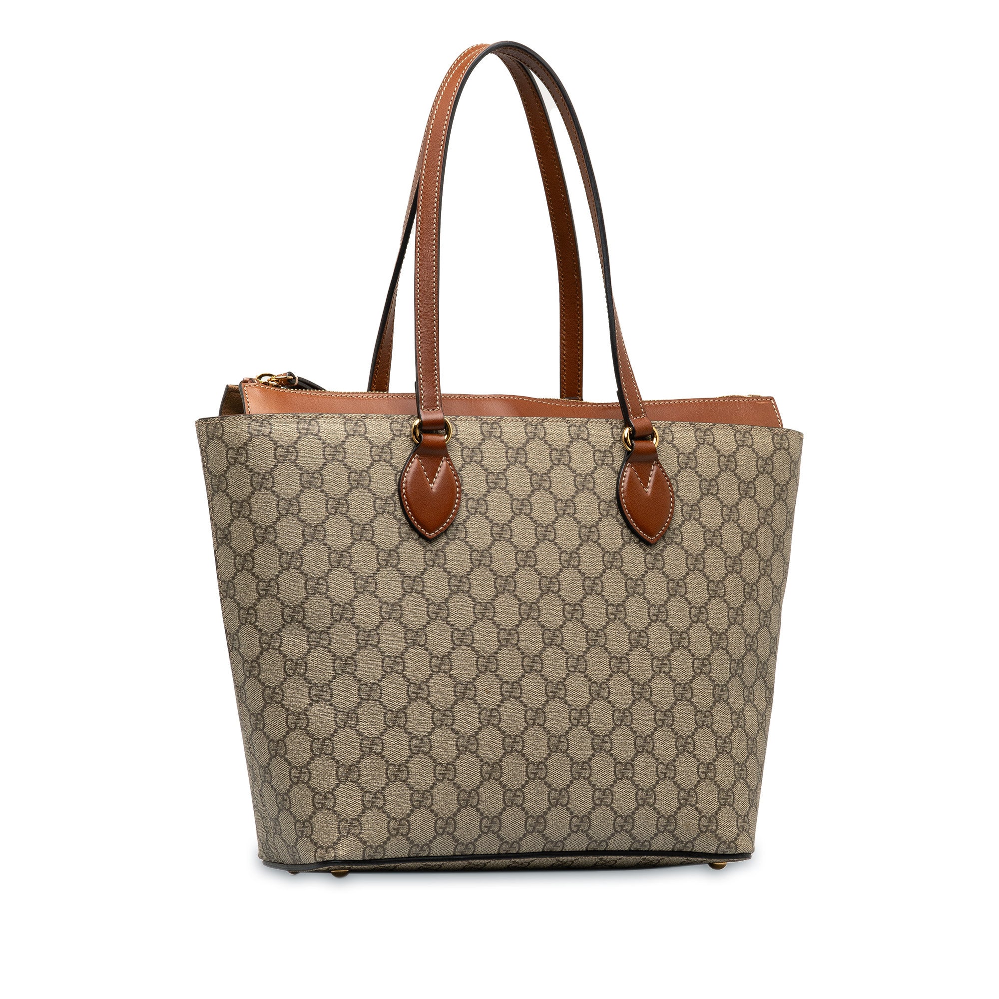 Gucci Beige & Black Small GG Marmont Shoulder Bag