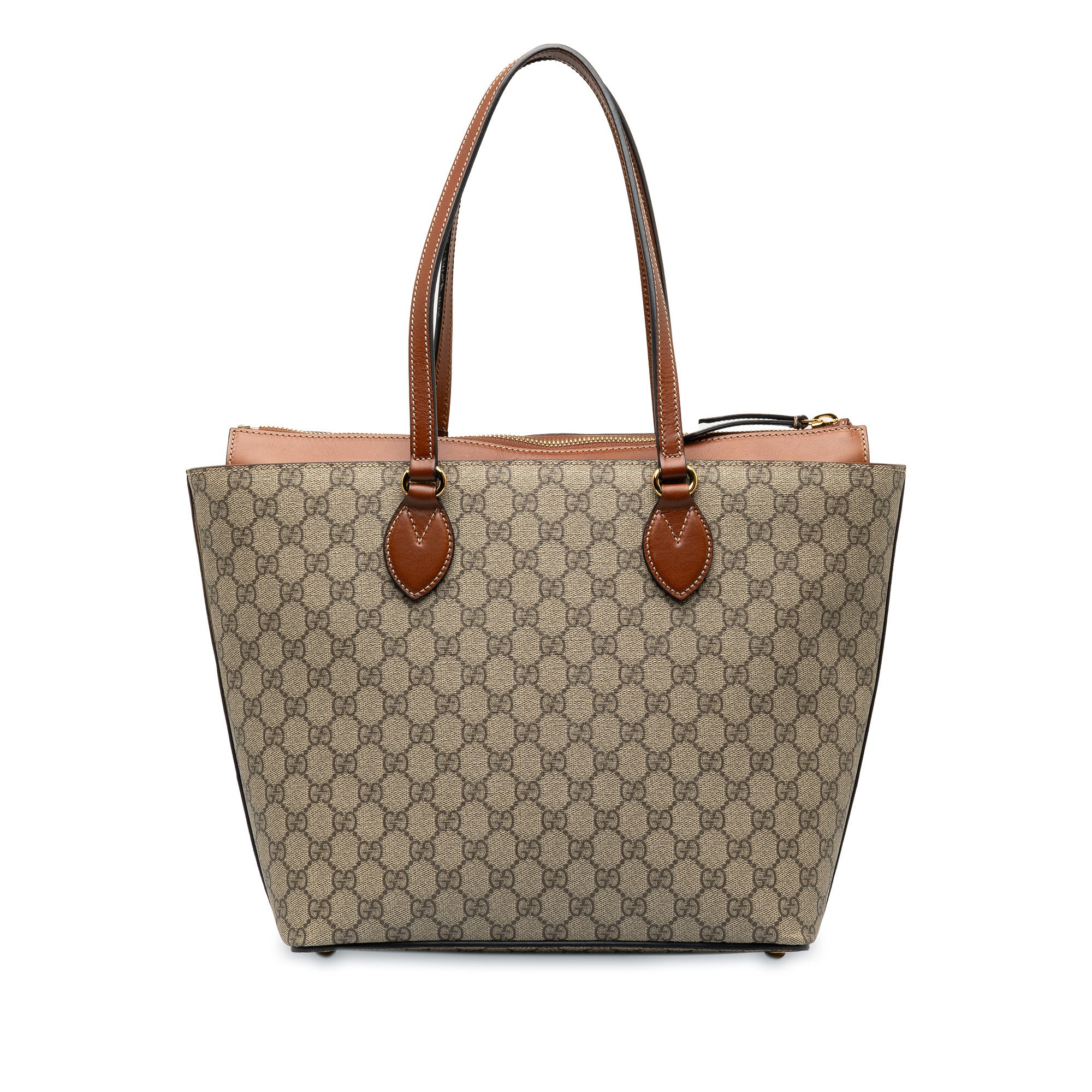 Gucci Beige & Black Small GG Marmont Shoulder Bag