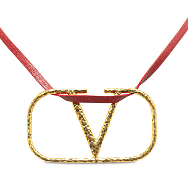 Red Valentino VLogo Pendant Necklace