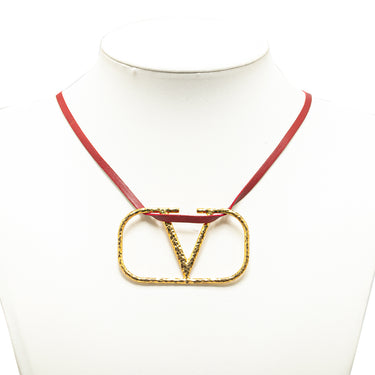 Red Valentino VLogo Pendant Necklace