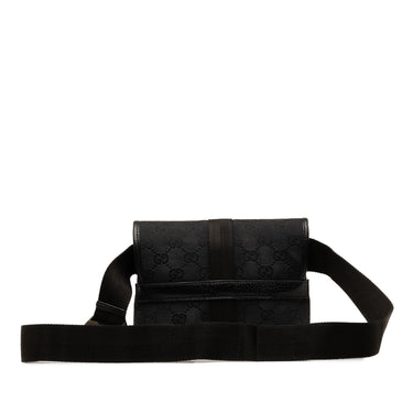 Black Gucci GG Canvas Belt Bag