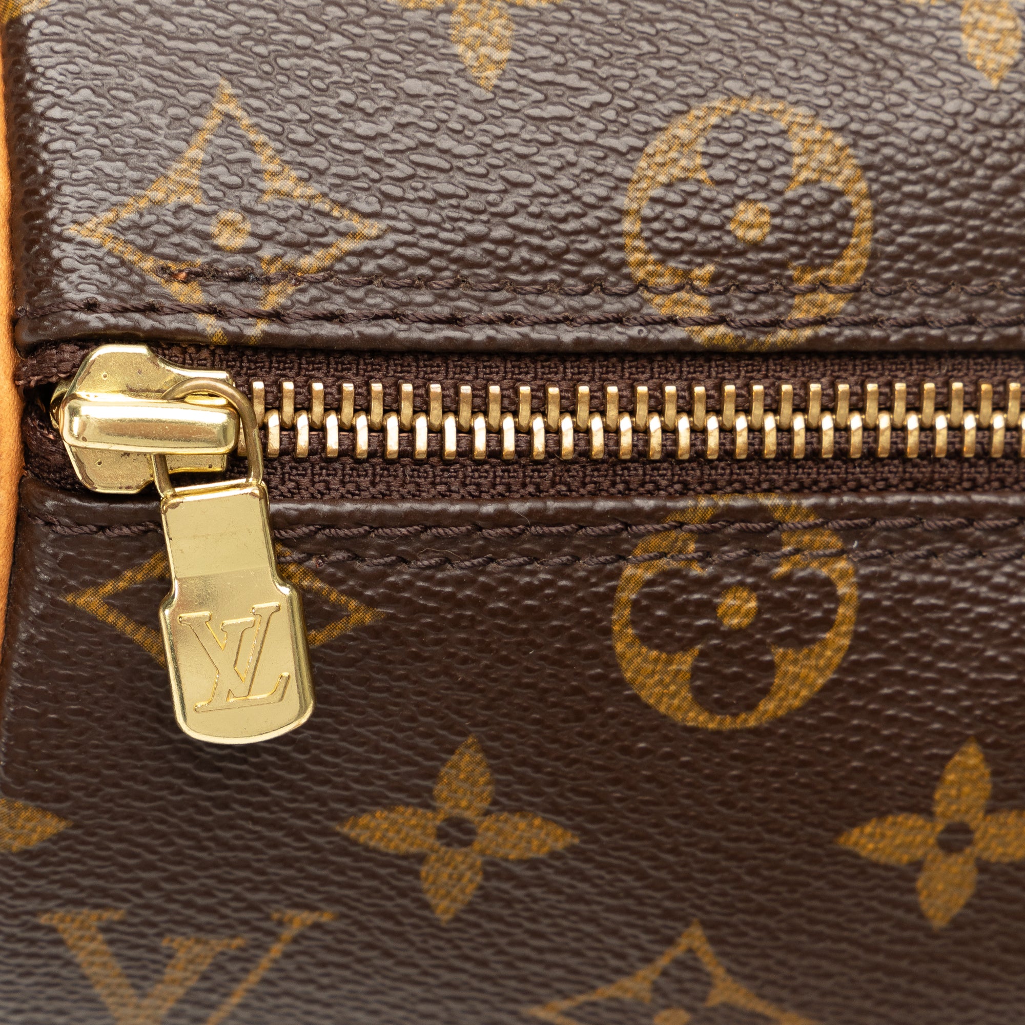 louis vuitton speedy 30 handbag in azur damier canvas and natural leather