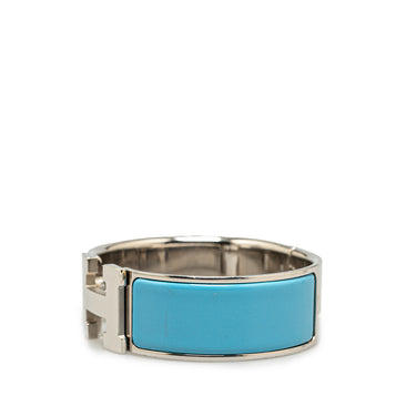 Blue Hermès Clic Clac H Bracelet PM