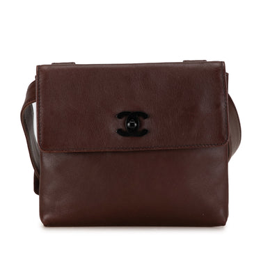 Brown Chanel CC Lambskin Belt Bag