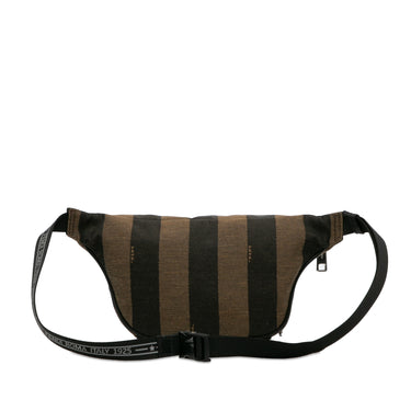 Brown Fendi Pequin Belt Bag