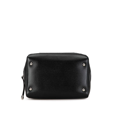 Black Chanel CC Perforated Caviar Bowler Bag