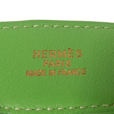Green Hermès Constance Reversible Belt - Designer Revival