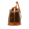 Brown Louis Vuitton Monogram Randonnee PM Bucket Bag - Designer Revival