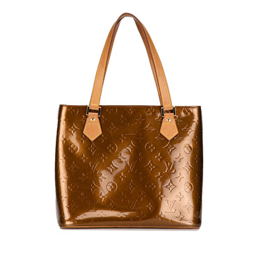 Brown Louis Vuitton Monogram Vernis Houston Tote Bag