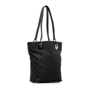 Black Gucci GG Canvas Eclipse Tote Handbag - Designer Revival