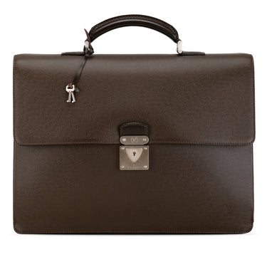 Brown Louis Vuitton Taiga Laguito Business Bag