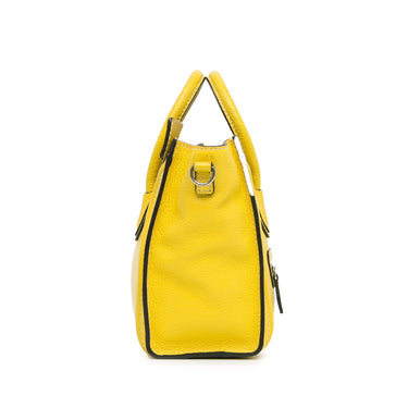 Yellow Celine Nano Luggage Tote Satchel