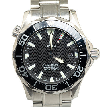 Silver OMEGA Automatic Stainless Steel Seamaster Professional Watch - Designer Revival