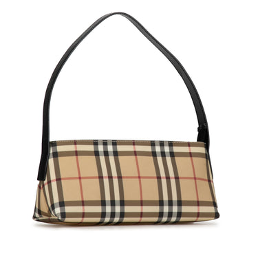 Brown Burberry House Check Shoulder Bag