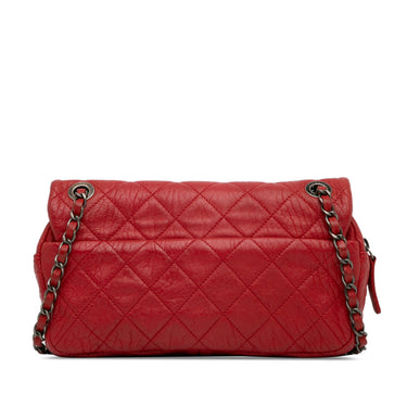 Red Chanel Medium Calfskin Easy Flap Crossbody Bag