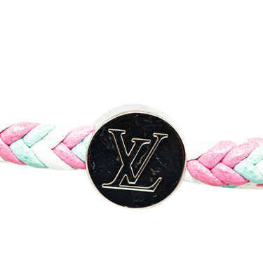 Pink Louis Vuitton Friendship Leather Bracelet - Designer Revival