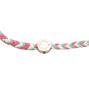 Pink Louis Vuitton Friendship Leather Bracelet - Designer Revival