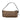 Brown Fendi Zucchino Canvas Barrel Pochette Shoulder Bag
