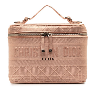 Pink Dior Diortravel Cannage D-Lite Vanity Case - Designer Revival