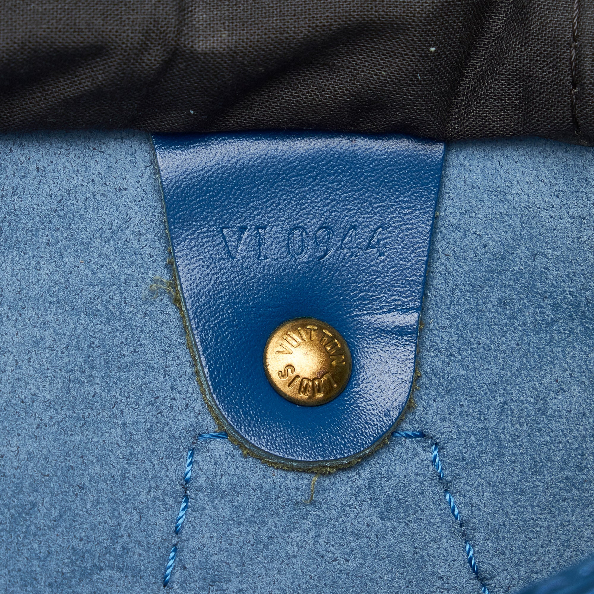 Authentic Louis Vuitton Epi Speedy 30 Hand Boston Bag Blue M43005