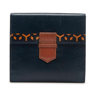 Vintage YSL Yves Saint Laurent Dark Brown Mens Wallet 
