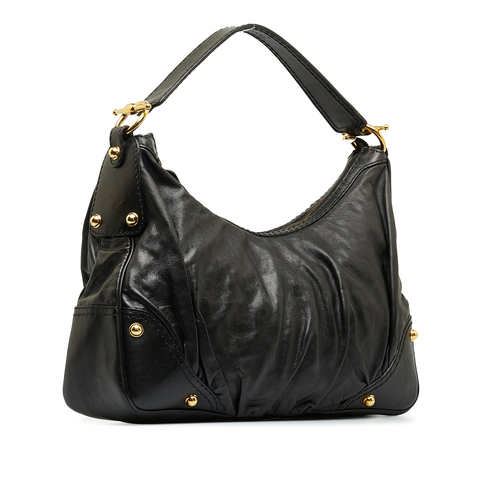 Black Gucci Crescent Half Moon Hobo Bag – Designer Revival