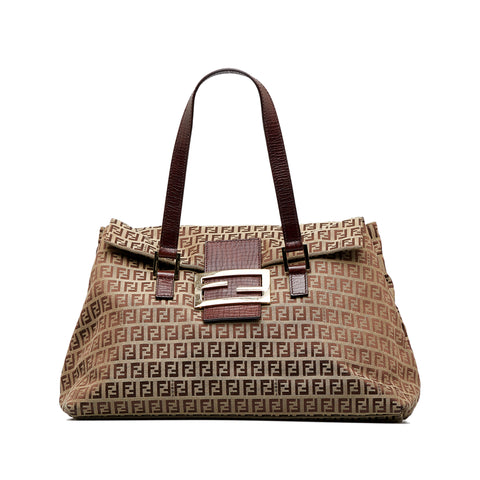 Fendi Large Flat Pouch in Brown