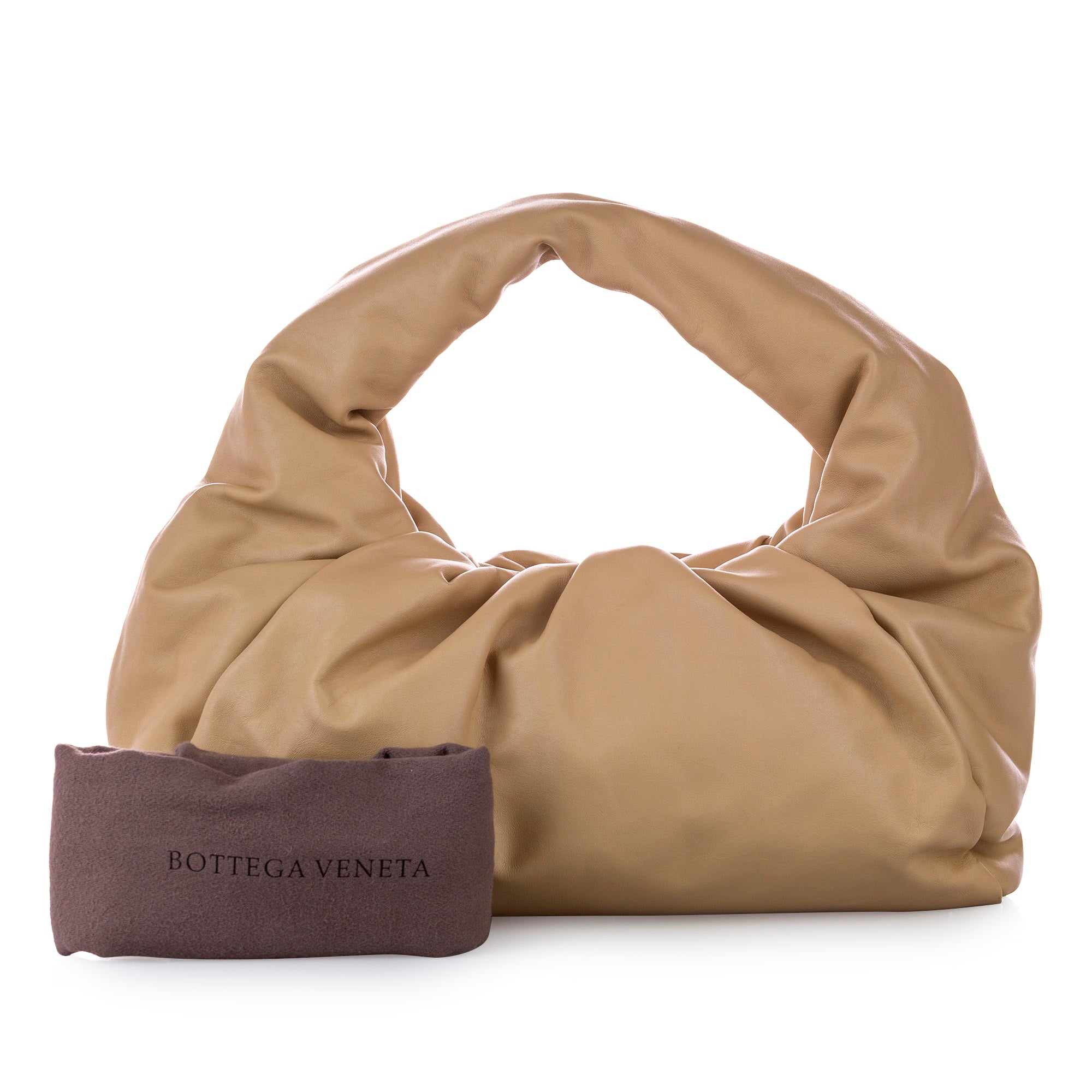 Bottega Veneta Pouch Mini Shoulder Bag in Brown Leather