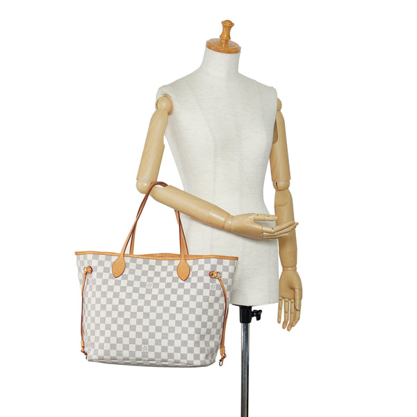 Louis Vuitton, Bags, Louis Vuitton Damier Azur Galliera Mm Totes Shoulder  Bag