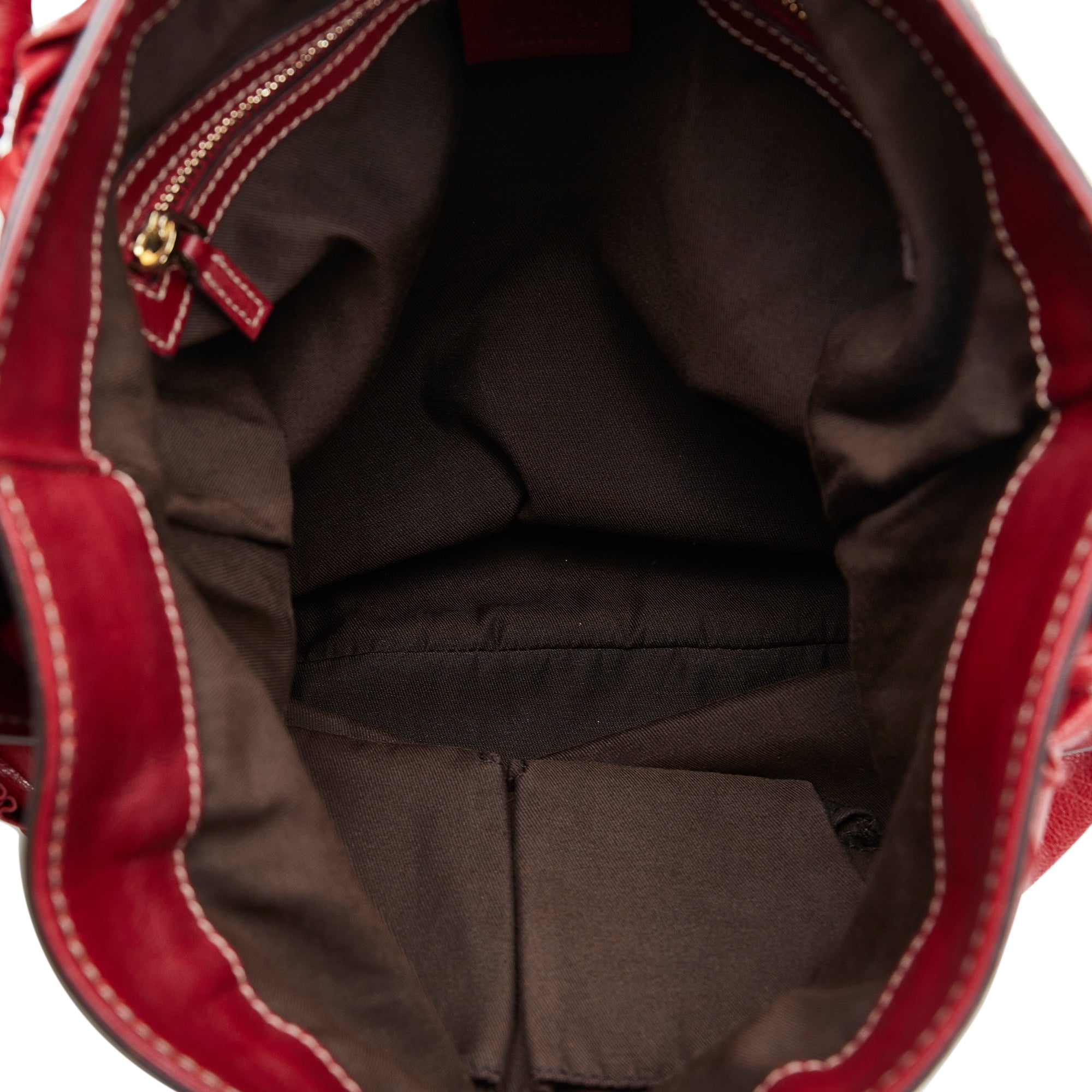 Gucci Sabrina Red Medium Duffle Bag 2 Way Zip Women 189847