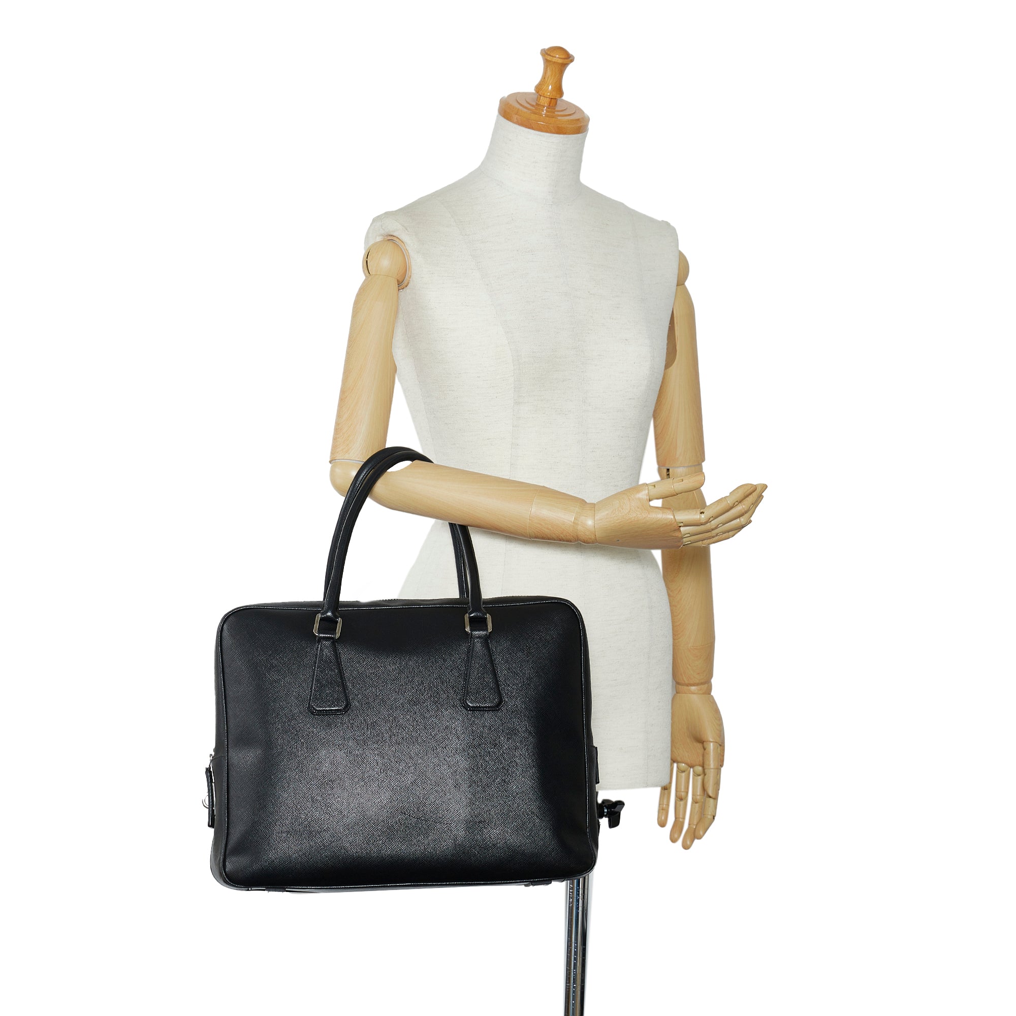 Shop Prada Saffiano Leather Travel Bag