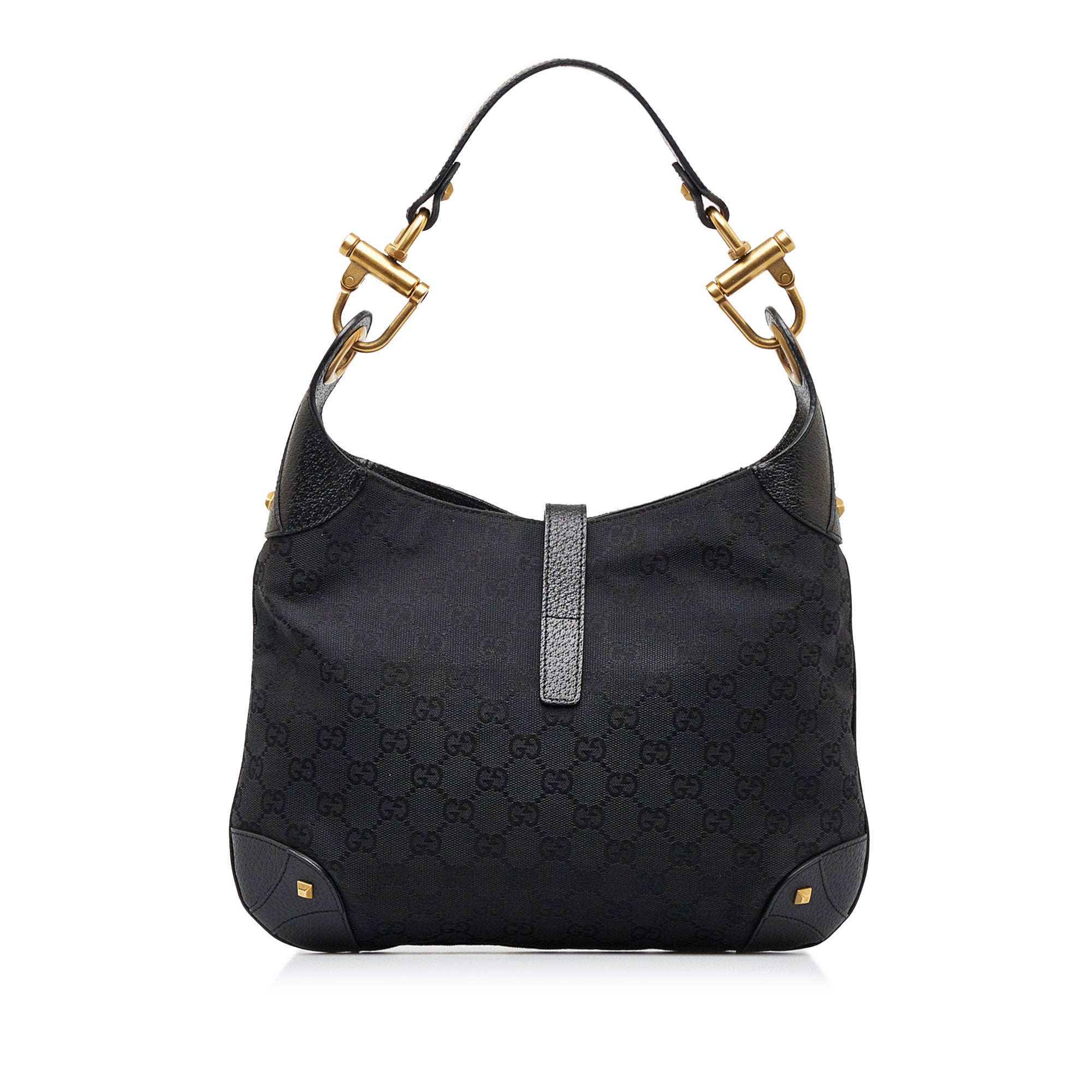 Black Gucci GG Canvas Nailhead Handbag – RvceShops Revival