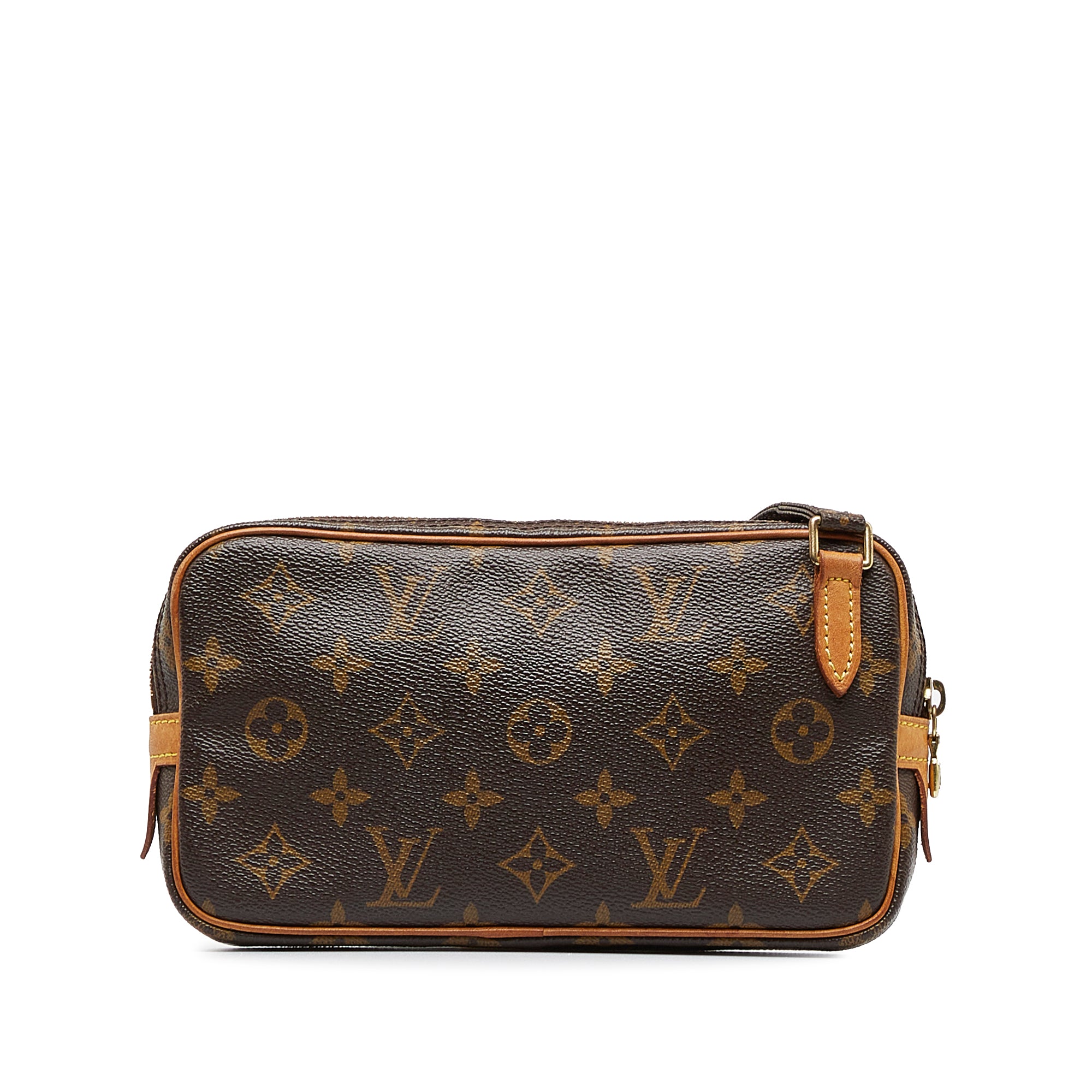 Louis Vuitton Pochette Marly Brown Canvas Shoulder Bag (Pre-Owned)