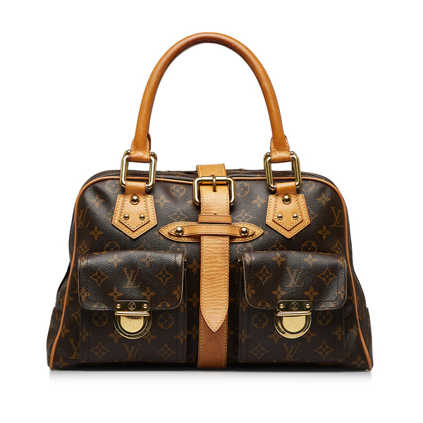 Brown Louis Vuitton Monogram Manhattan GM Handbag | Designer Revival