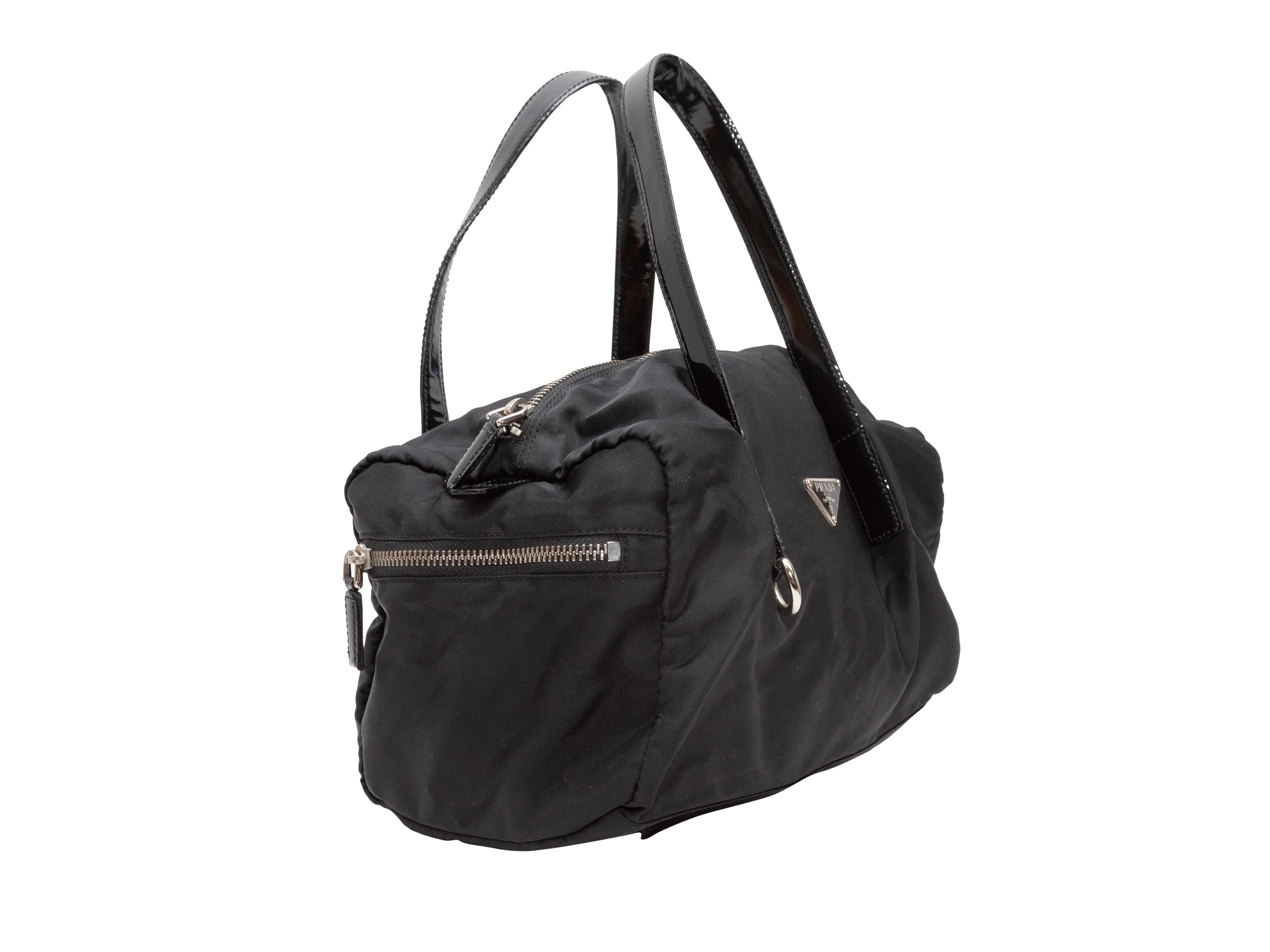 Black Nylon Prada Bag Clear Handle