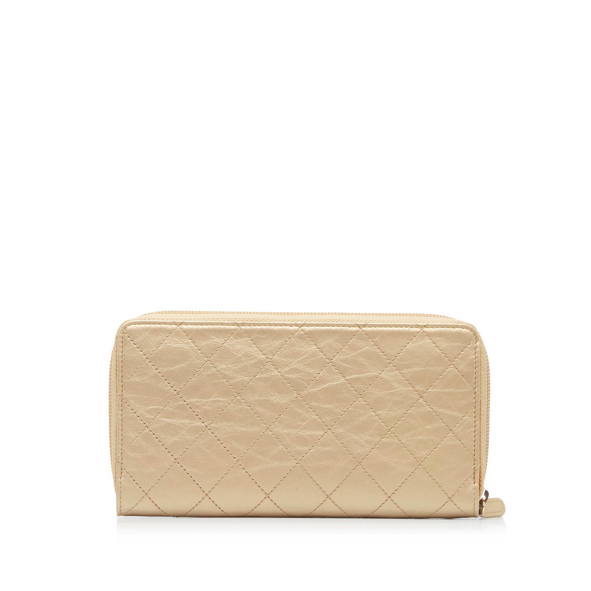 Chanel Zipped Coin Purse, Brown