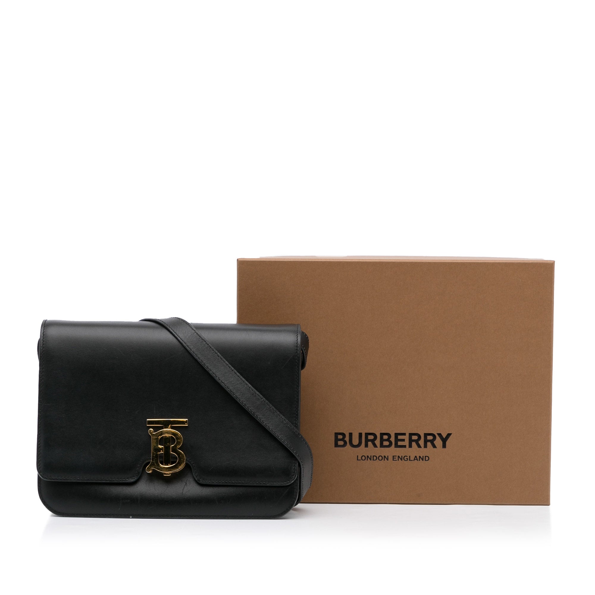 Burberry TB Small Bag Red Grainy Leather