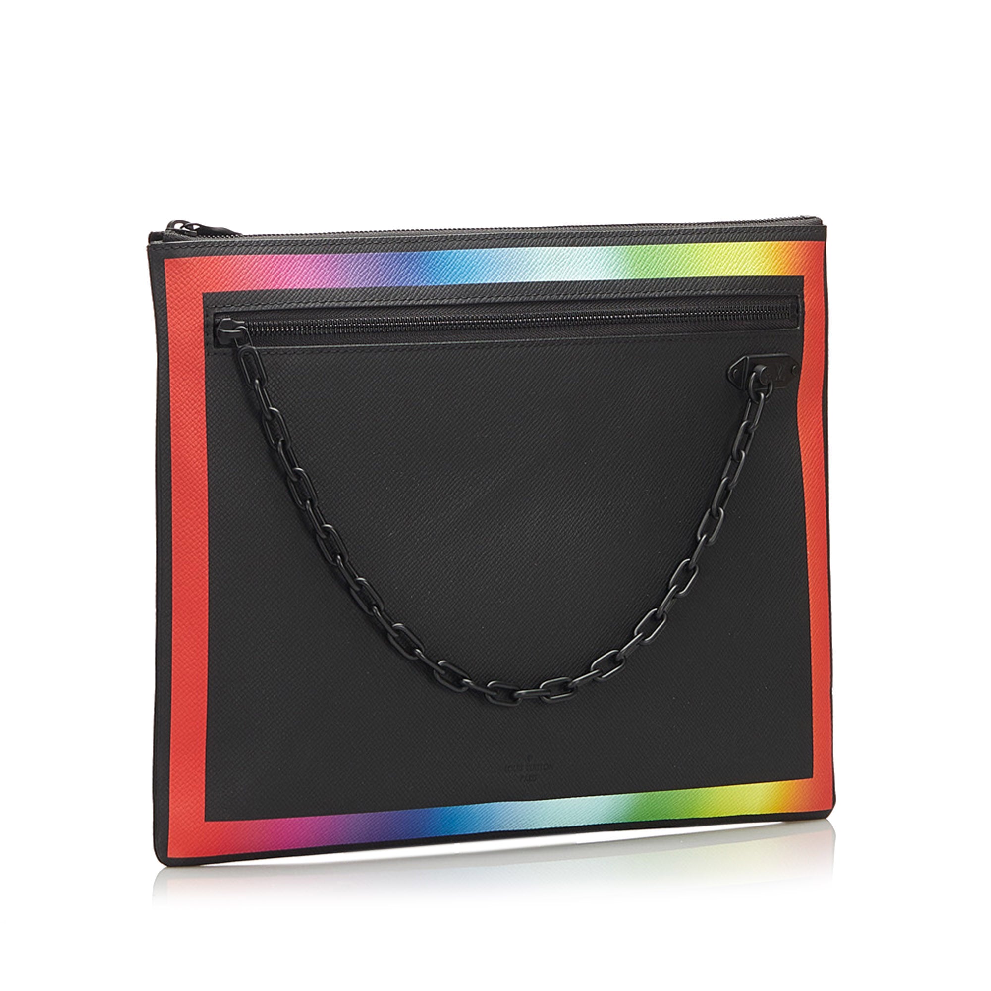 Louis Vuitton Multicolor Multicolor Pouchette Clutch Bag-black
