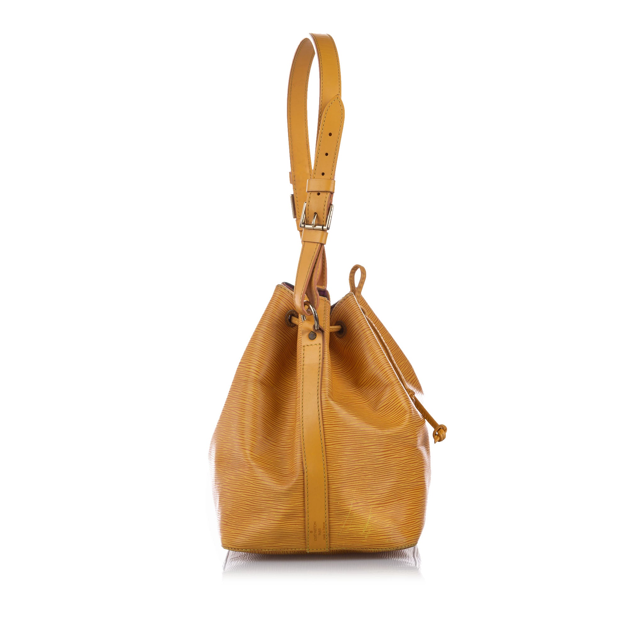 Louis Vuitton Yellow Epi Leather Noe Draw String Handbag-Shoulder