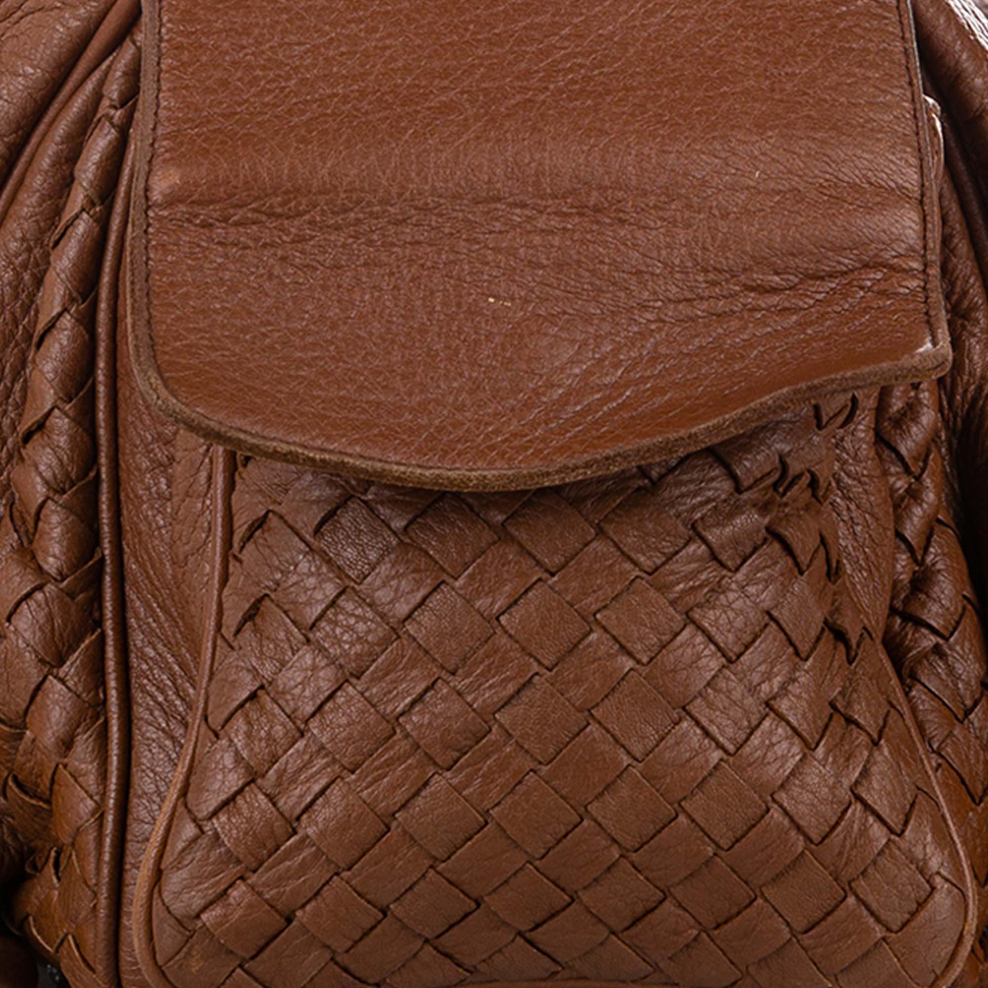 Brown Bottega Veneta Intrecciato Leather Handbag Bag – Designer Revival